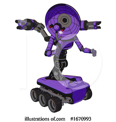 Royalty-Free (RF) Robot Clipart Illustration by Leo Blanchette - Stock Sample #1670993