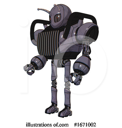 Royalty-Free (RF) Robot Clipart Illustration by Leo Blanchette - Stock Sample #1671002