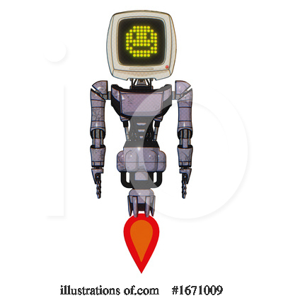 Royalty-Free (RF) Robot Clipart Illustration by Leo Blanchette - Stock Sample #1671009