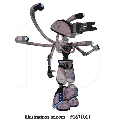 Royalty-Free (RF) Robot Clipart Illustration by Leo Blanchette - Stock Sample #1671011