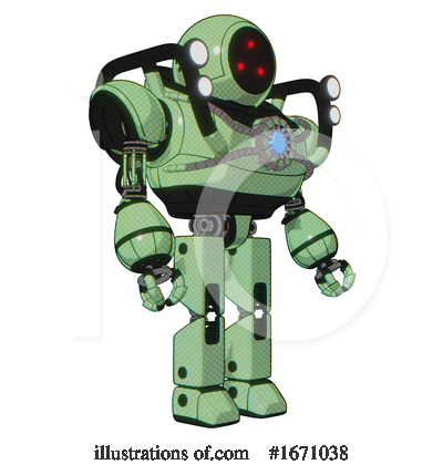 Royalty-Free (RF) Robot Clipart Illustration by Leo Blanchette - Stock Sample #1671038