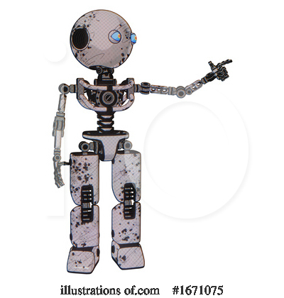 Royalty-Free (RF) Robot Clipart Illustration by Leo Blanchette - Stock Sample #1671075