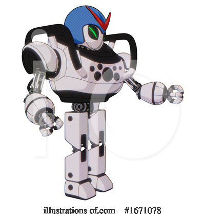 Royalty-Free (RF) Robot Clipart Illustration by Leo Blanchette - Stock Sample #1671078