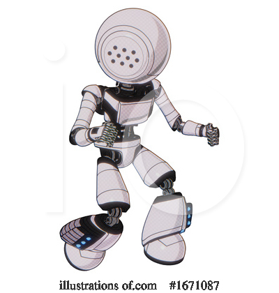 Royalty-Free (RF) Robot Clipart Illustration by Leo Blanchette - Stock Sample #1671087