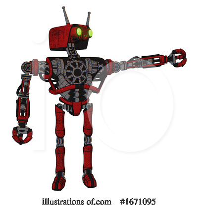 Royalty-Free (RF) Robot Clipart Illustration by Leo Blanchette - Stock Sample #1671095