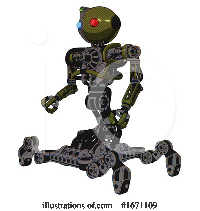 Royalty-Free (RF) Robot Clipart Illustration by Leo Blanchette - Stock Sample #1671109
