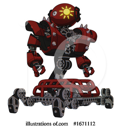 Royalty-Free (RF) Robot Clipart Illustration by Leo Blanchette - Stock Sample #1671112