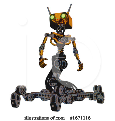 Royalty-Free (RF) Robot Clipart Illustration by Leo Blanchette - Stock Sample #1671116