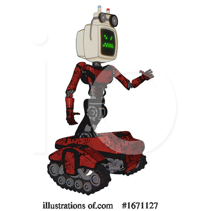 Royalty-Free (RF) Robot Clipart Illustration by Leo Blanchette - Stock Sample #1671127