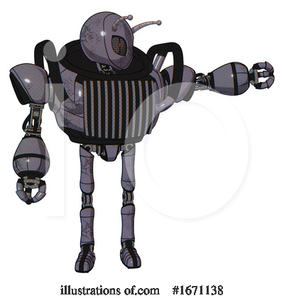 Royalty-Free (RF) Robot Clipart Illustration by Leo Blanchette - Stock Sample #1671138