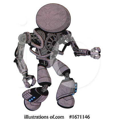 Royalty-Free (RF) Robot Clipart Illustration by Leo Blanchette - Stock Sample #1671146