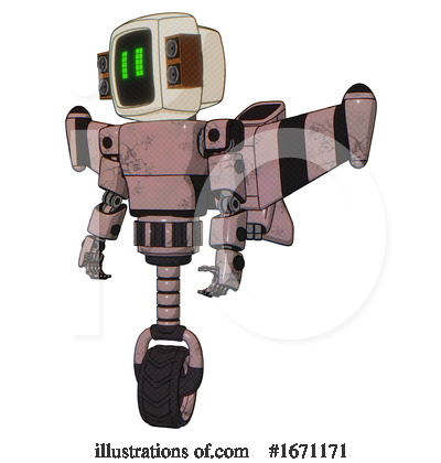 Royalty-Free (RF) Robot Clipart Illustration by Leo Blanchette - Stock Sample #1671171