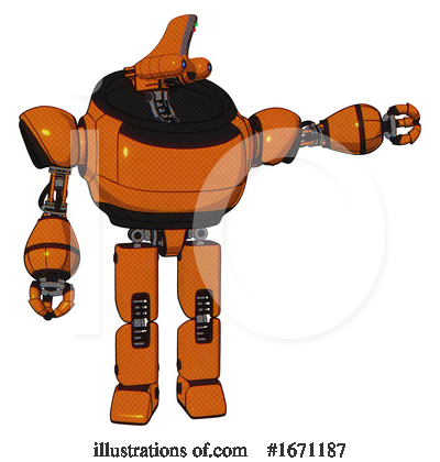 Royalty-Free (RF) Robot Clipart Illustration by Leo Blanchette - Stock Sample #1671187