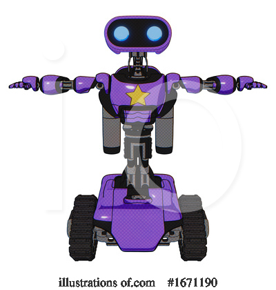 Royalty-Free (RF) Robot Clipart Illustration by Leo Blanchette - Stock Sample #1671190