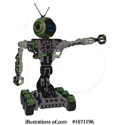 Royalty-Free (RF) Robot Clipart Illustration by Leo Blanchette - Stock Sample #1671196