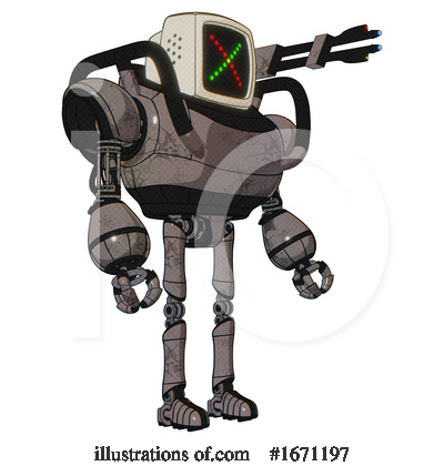 Royalty-Free (RF) Robot Clipart Illustration by Leo Blanchette - Stock Sample #1671197