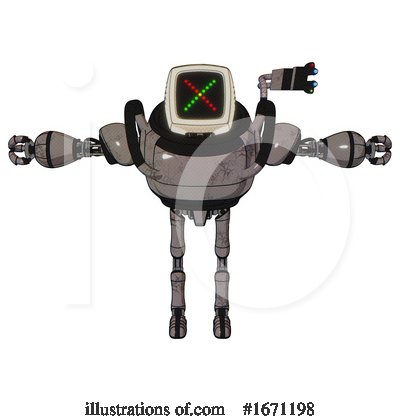 Royalty-Free (RF) Robot Clipart Illustration by Leo Blanchette - Stock Sample #1671198