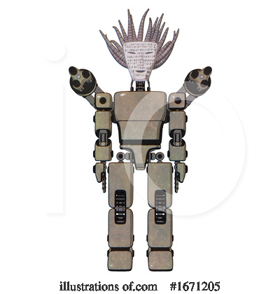 Royalty-Free (RF) Robot Clipart Illustration by Leo Blanchette - Stock Sample #1671205