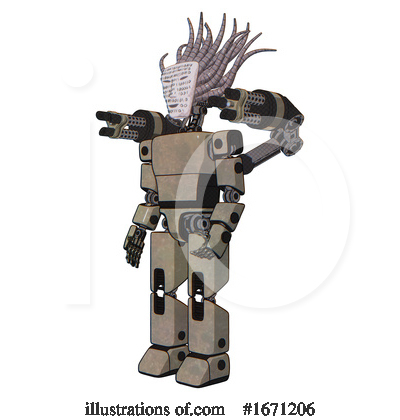 Royalty-Free (RF) Robot Clipart Illustration by Leo Blanchette - Stock Sample #1671206