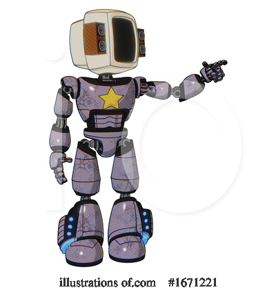Royalty-Free (RF) Robot Clipart Illustration by Leo Blanchette - Stock Sample #1671221