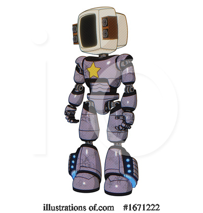Royalty-Free (RF) Robot Clipart Illustration by Leo Blanchette - Stock Sample #1671222