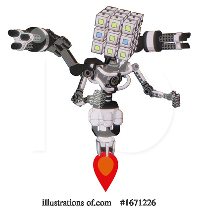 Royalty-Free (RF) Robot Clipart Illustration by Leo Blanchette - Stock Sample #1671226