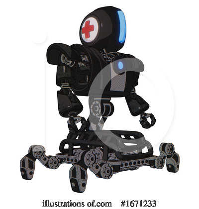 Royalty-Free (RF) Robot Clipart Illustration by Leo Blanchette - Stock Sample #1671233
