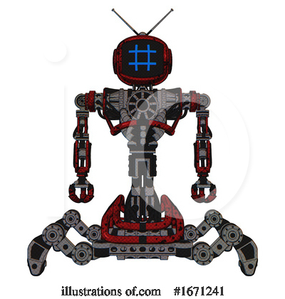 Royalty-Free (RF) Robot Clipart Illustration by Leo Blanchette - Stock Sample #1671241