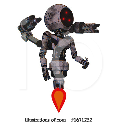 Royalty-Free (RF) Robot Clipart Illustration by Leo Blanchette - Stock Sample #1671252