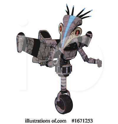 Royalty-Free (RF) Robot Clipart Illustration by Leo Blanchette - Stock Sample #1671253
