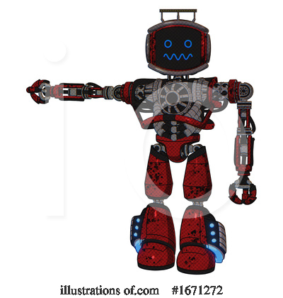 Royalty-Free (RF) Robot Clipart Illustration by Leo Blanchette - Stock Sample #1671272