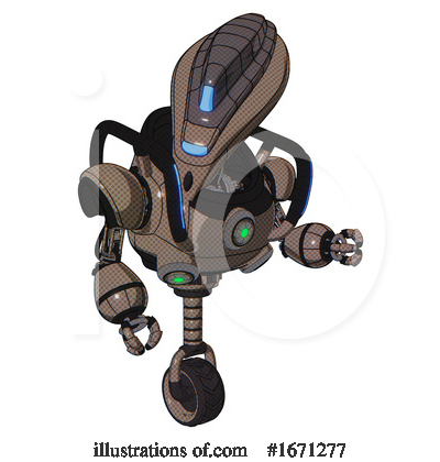 Royalty-Free (RF) Robot Clipart Illustration by Leo Blanchette - Stock Sample #1671277