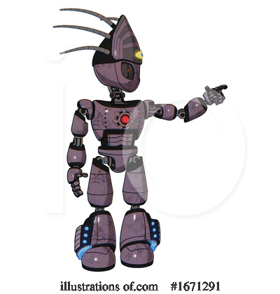Royalty-Free (RF) Robot Clipart Illustration by Leo Blanchette - Stock Sample #1671291
