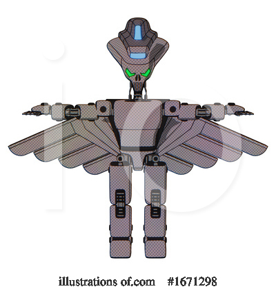 Royalty-Free (RF) Robot Clipart Illustration by Leo Blanchette - Stock Sample #1671298