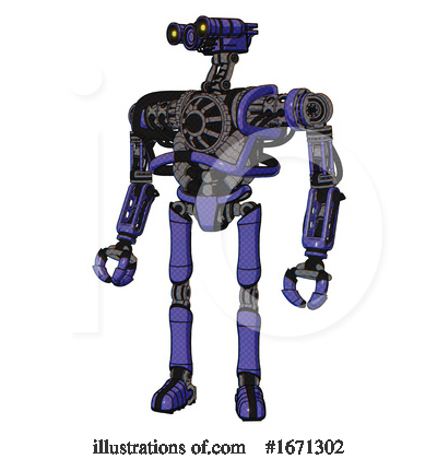 Royalty-Free (RF) Robot Clipart Illustration by Leo Blanchette - Stock Sample #1671302