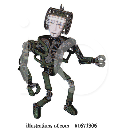 Royalty-Free (RF) Robot Clipart Illustration by Leo Blanchette - Stock Sample #1671306