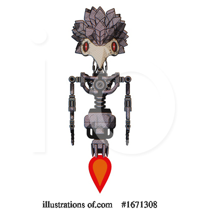 Royalty-Free (RF) Robot Clipart Illustration by Leo Blanchette - Stock Sample #1671308