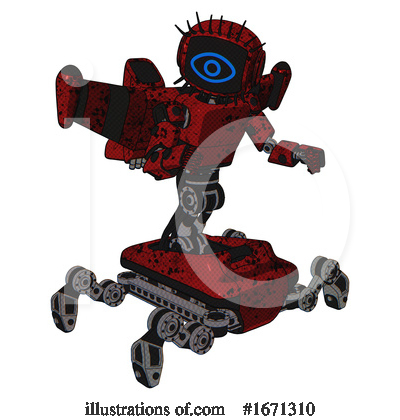 Royalty-Free (RF) Robot Clipart Illustration by Leo Blanchette - Stock Sample #1671310