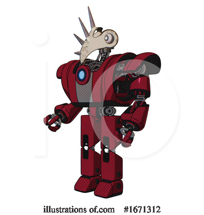 Royalty-Free (RF) Robot Clipart Illustration by Leo Blanchette - Stock Sample #1671312