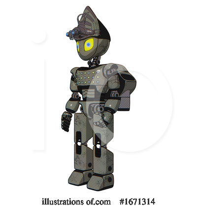 Royalty-Free (RF) Robot Clipart Illustration by Leo Blanchette - Stock Sample #1671314