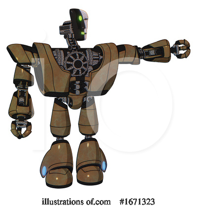 Royalty-Free (RF) Robot Clipart Illustration by Leo Blanchette - Stock Sample #1671323