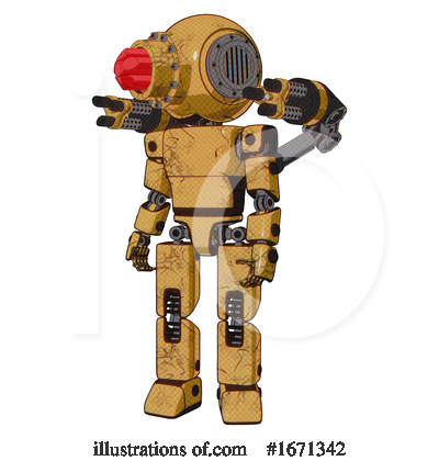 Royalty-Free (RF) Robot Clipart Illustration by Leo Blanchette - Stock Sample #1671342
