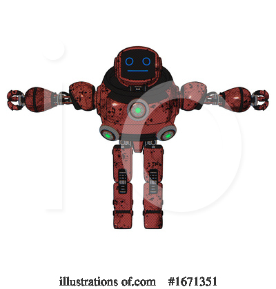 Royalty-Free (RF) Robot Clipart Illustration by Leo Blanchette - Stock Sample #1671351