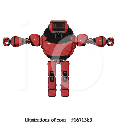 Royalty-Free (RF) Robot Clipart Illustration by Leo Blanchette - Stock Sample #1671385