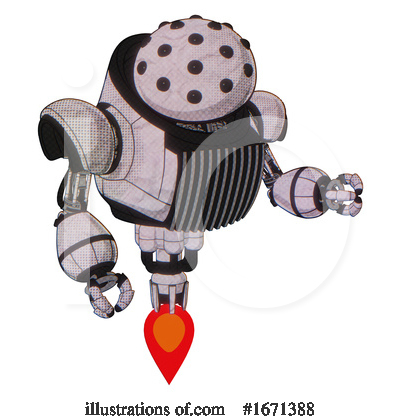 Royalty-Free (RF) Robot Clipart Illustration by Leo Blanchette - Stock Sample #1671388