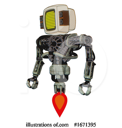 Royalty-Free (RF) Robot Clipart Illustration by Leo Blanchette - Stock Sample #1671395