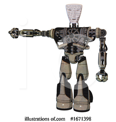 Royalty-Free (RF) Robot Clipart Illustration by Leo Blanchette - Stock Sample #1671398