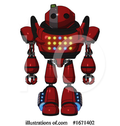 Royalty-Free (RF) Robot Clipart Illustration by Leo Blanchette - Stock Sample #1671402