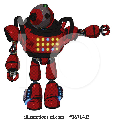 Royalty-Free (RF) Robot Clipart Illustration by Leo Blanchette - Stock Sample #1671403