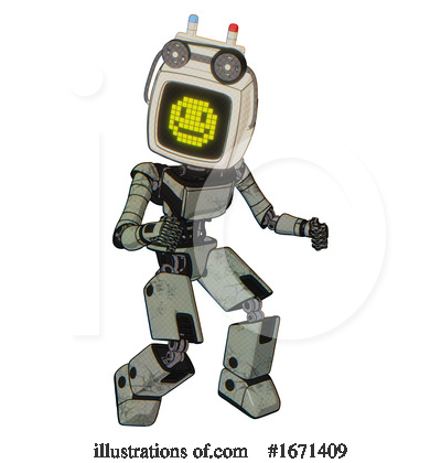 Royalty-Free (RF) Robot Clipart Illustration by Leo Blanchette - Stock Sample #1671409